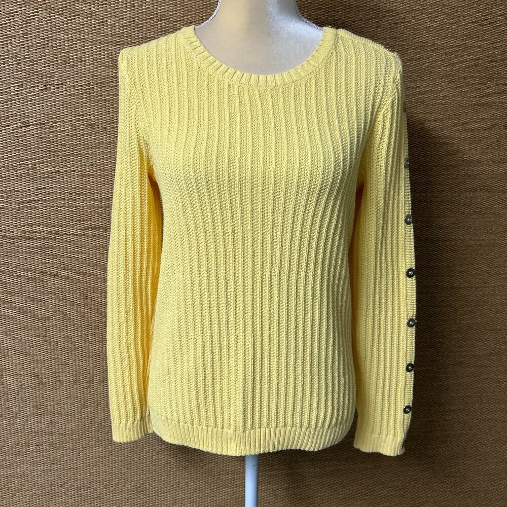 Talbots Sweater Womens Small Yellow